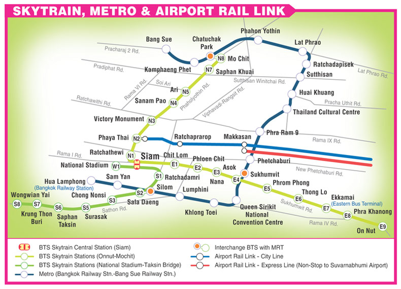 Thonglor Real Estate Bangkok BTS Map (Bangkok SkyTrain Map)