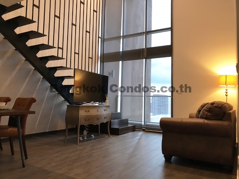 Inviting 48 Bedroom Duplex Penthouse For Rent The Lofts Ekkamai Mesmerizing 2 Bedroom Loft Inviting 48 Bedroom Duplex Penthouse For Rent The Lofts Ekkamai Mesmerizing 2 Bedroom Loft